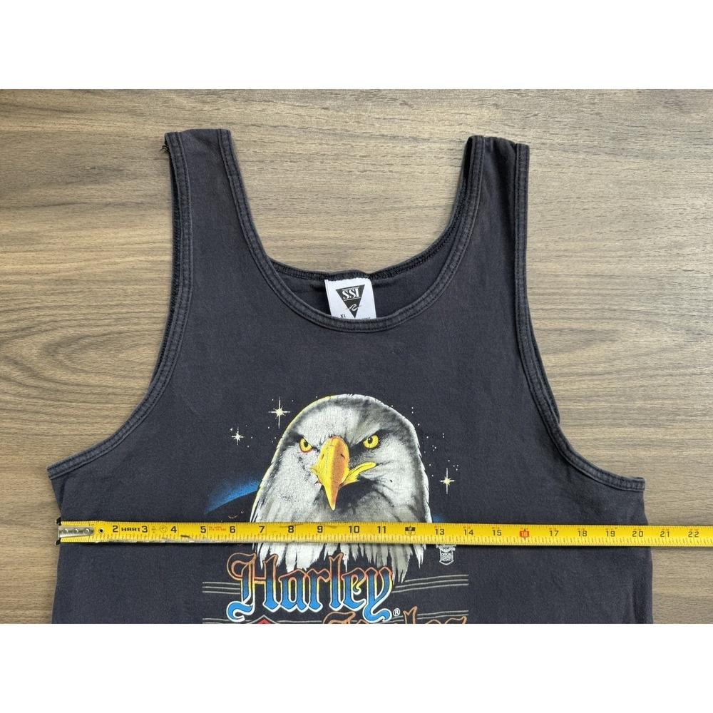 Vintage 1988 Harley Davidson Harley Rules Eagle Tank Top Size XL‎ - Picture 3 of 8